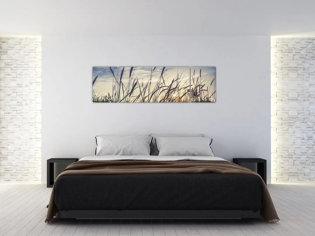 Obraz kwiatów łąkowych (170x50 cm)