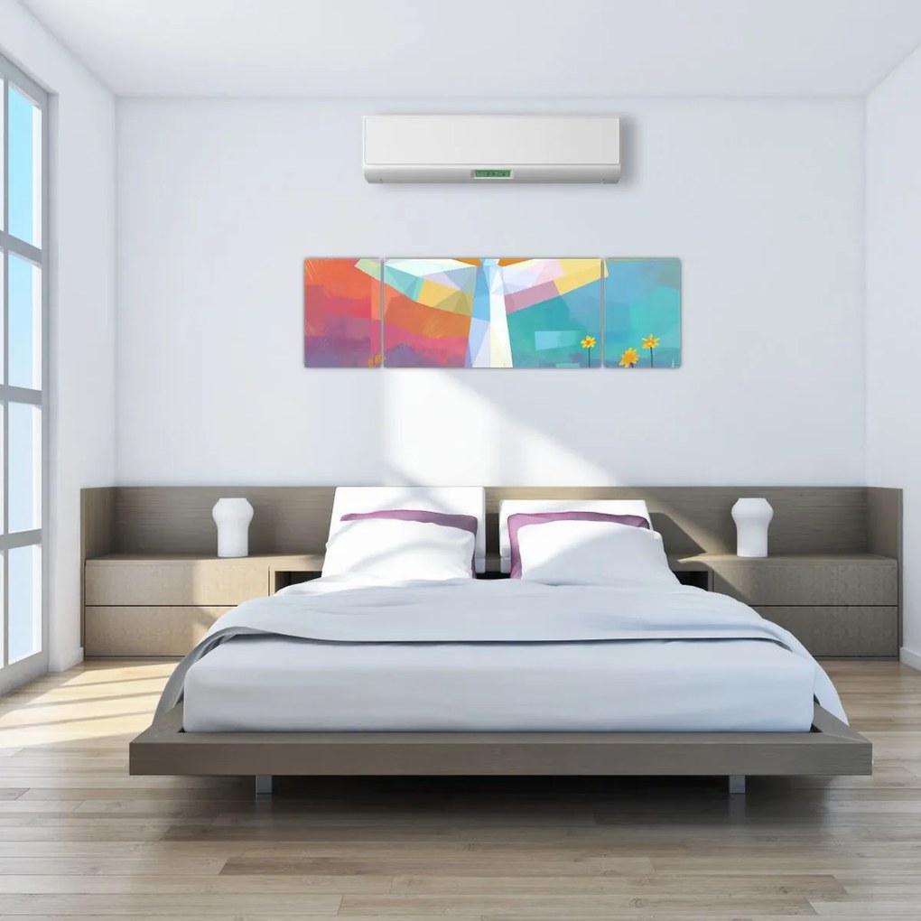 Obraz - Strażnik kwiatów (170x50 cm)