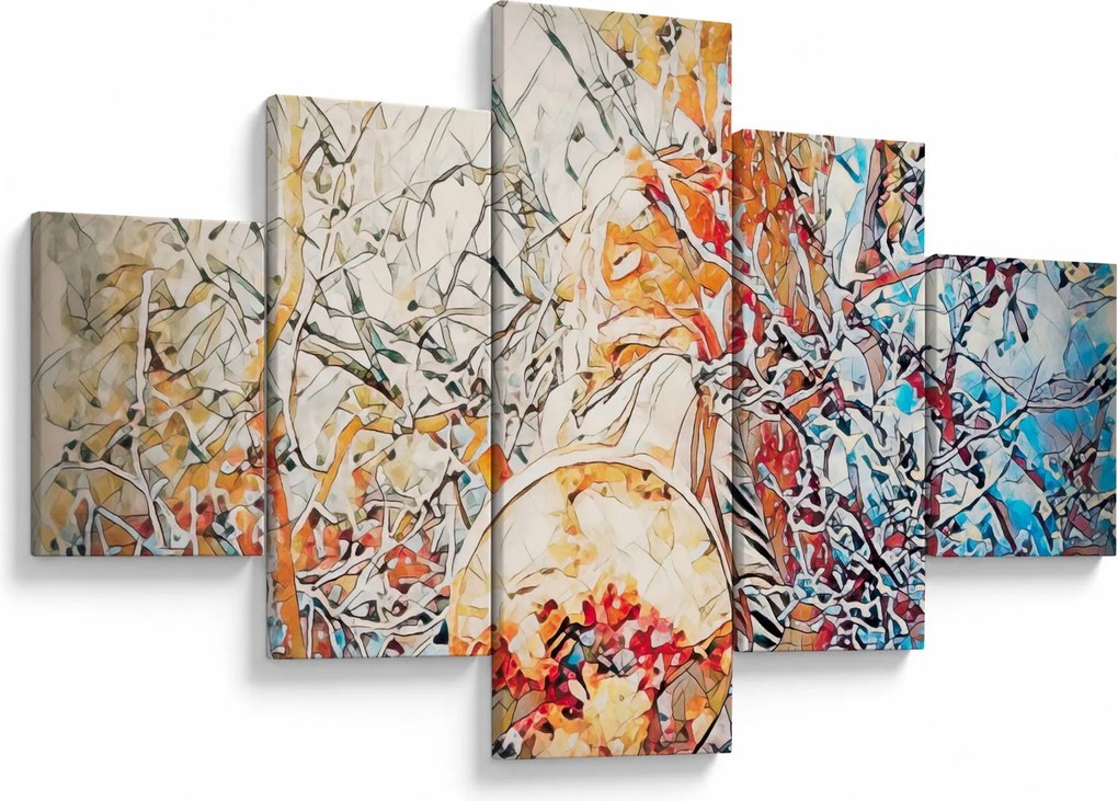 Obraz - Mozaikowa abstrakcja (125x70 cm)