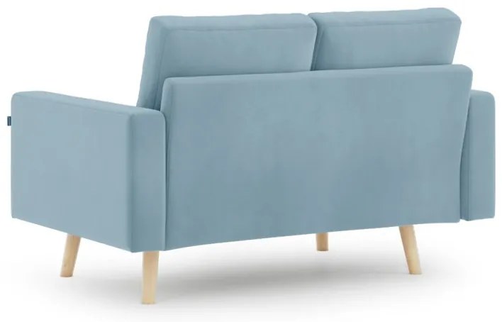 Jasnoniebieska 2-osobowa sofa MANDI