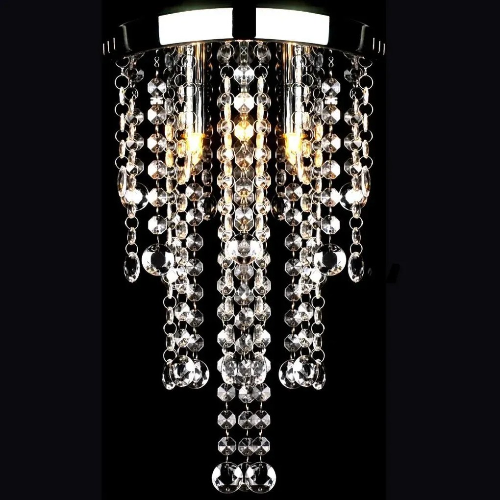 Okrągła lampa sufitowa z kryształkami - 6X E992 E2-P03