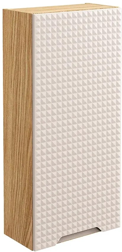 Beżowa nowoczesna górna szafka łazienkowa W1-A00