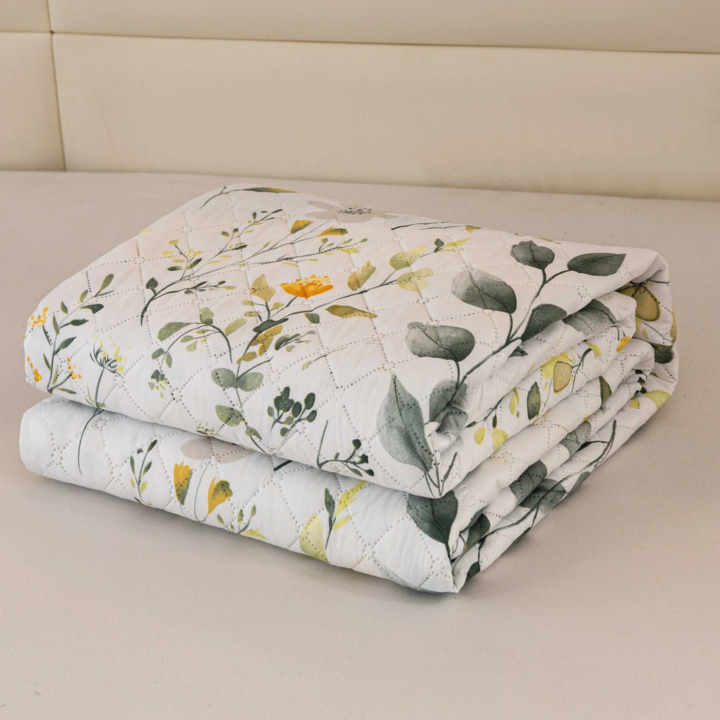 Narzuta na łóżko CITRUS GARDEN, biały Rozmiar: 170 x 210 cm