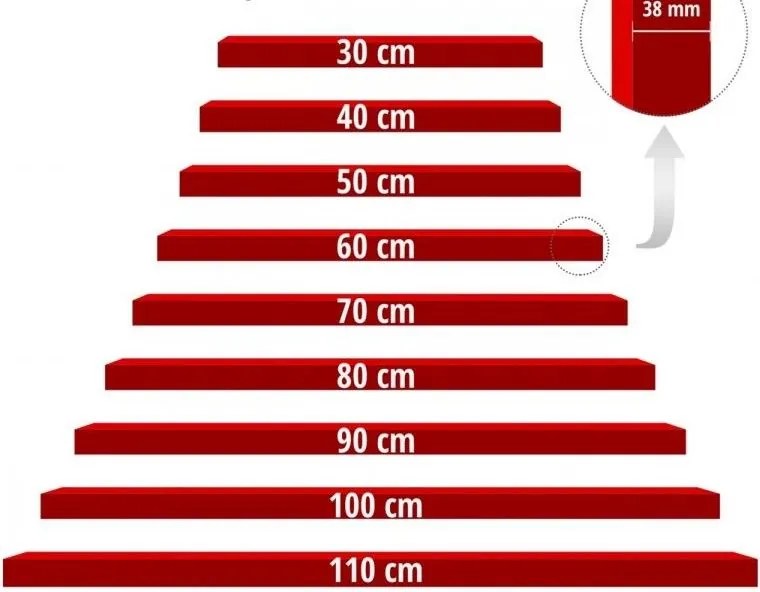 STILISTA Półka ścienna Volato, 100 cm, jasne drewno