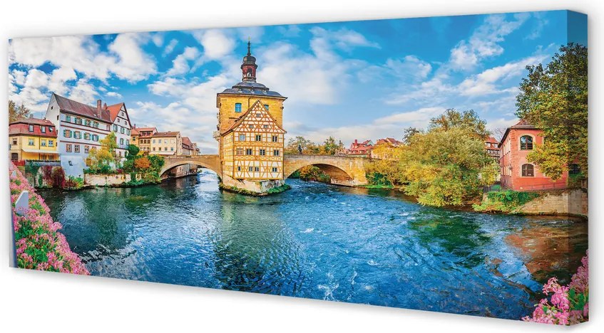 Fotoobraz na płótnie Mosty Starego Miasta o Zmierzchu