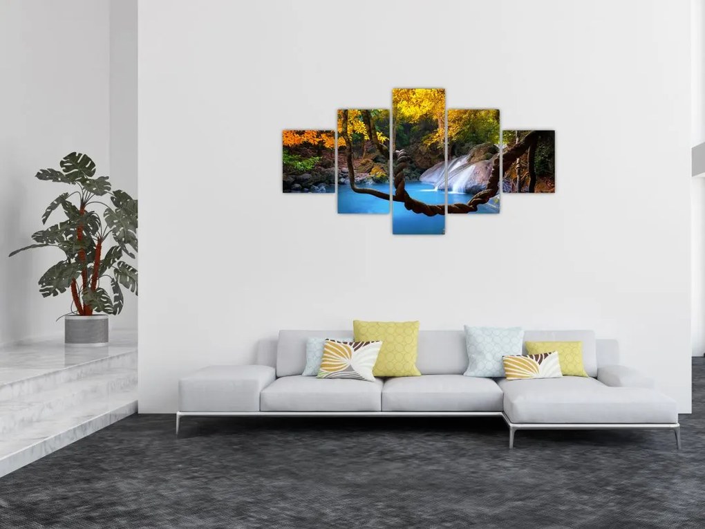 Obraz - Wodospady w Azji (125x70 cm)