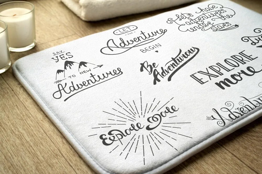 Dywanik antypoślizgowy do łazienki Dywanik antypoślizgowy do łazienki Przygoda Motywacja