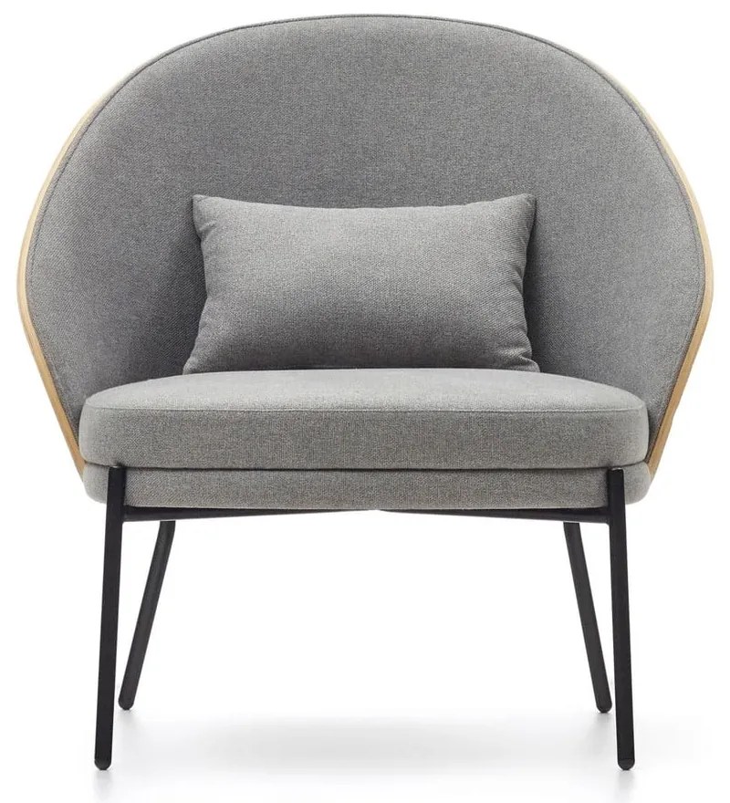 Szary fotel Eamy – Kave Home