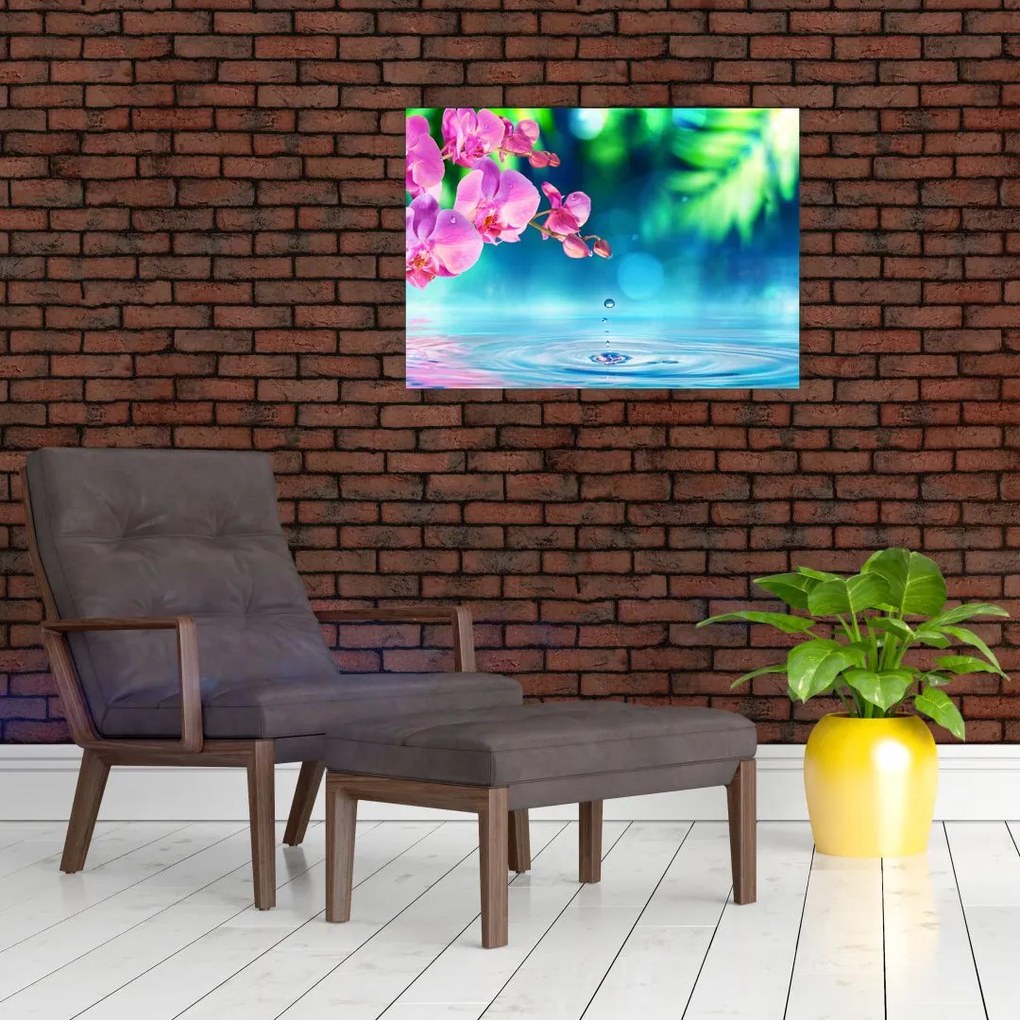 Obraz na szkle - Orchidea (70x50 cm)