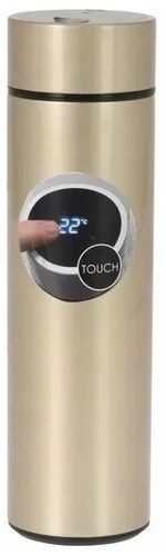 EH Termos ze stali nierdzewnej z termometrem Temp 450 ml, złoty