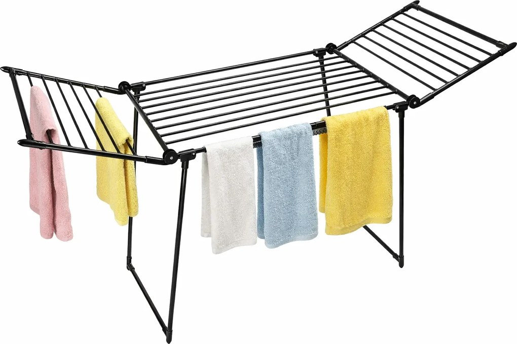 Czarna stojąca suszarka na pranie M8-S54