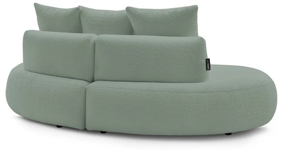 Jasnozielona sofa z materiału bouclé 260 cm Saint-Germain – Bobochic Paris