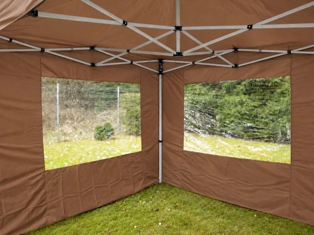 Pawilon ogrodowy rozkładany 3 x 6 m - beżowy
