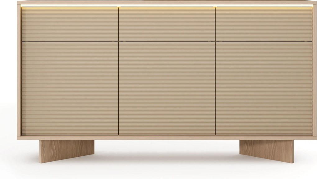 Komoda RIGATO 153,9 cm do Salonu Sypialni Odcienie beżu