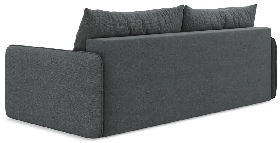 Szara rozkładana/ze schowkiem sofa 216 cm Nanea – Makamii