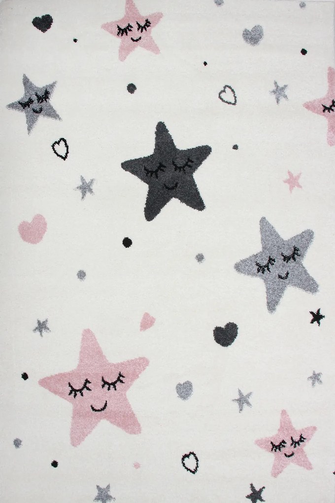 Dywan Bambino Gwiazdki Pastelowe 133x190 Prostokąt