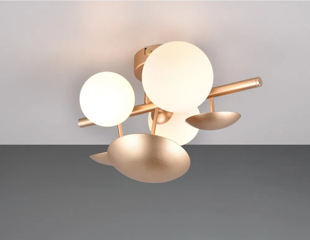 Kinkiet w biało-złotym kolorze Bubble – Trio Select