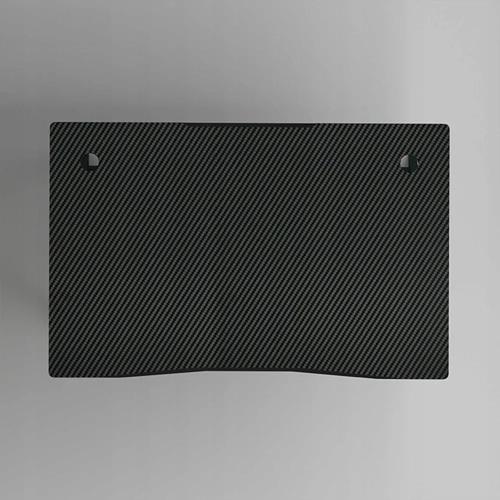 Biurko gamingowe 100x50 cm w stylu loft, z blatem o efekcie karbonu – metalowa rama, nowoczesny design