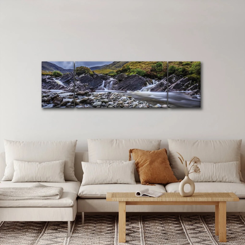 Obraz płynącej wody (170x50 cm)
