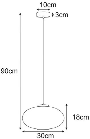 Lampa wiszaca z ryflowanym kloszem grafitowa P8-C13
