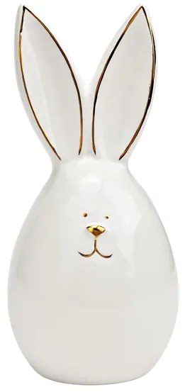 Ceramiczny zajączek AURIC BUNNY 14 cm biały