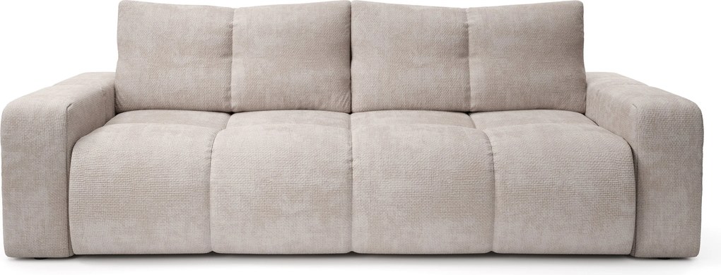Masseno Sofa DUCA z funkcją spania i pojemnikiem na pościel - Beżowy - FLOW 03
