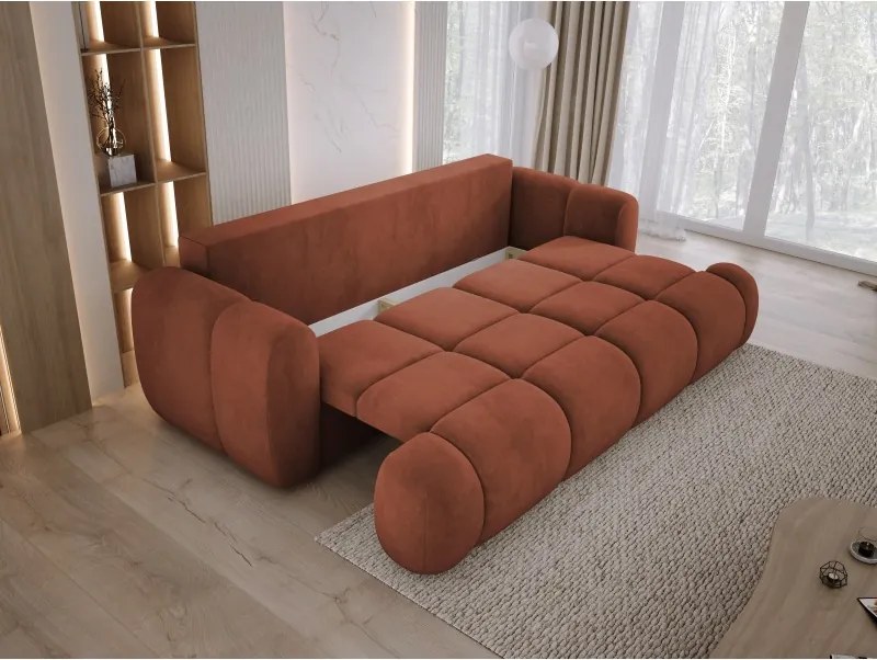Sofa kanapa BOMO 3 osobowa z funkcją spania i pojemnikiem
