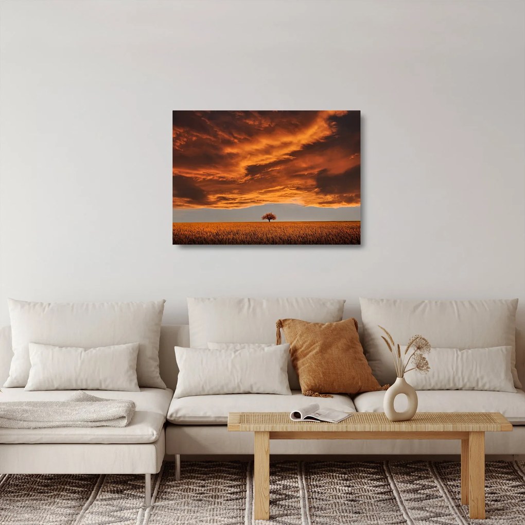 Obraz na szkle chmur (70x50 cm)