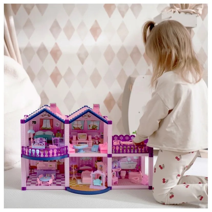 Woopie domek dla lalek kucyków pony fantasy villa 120 el.