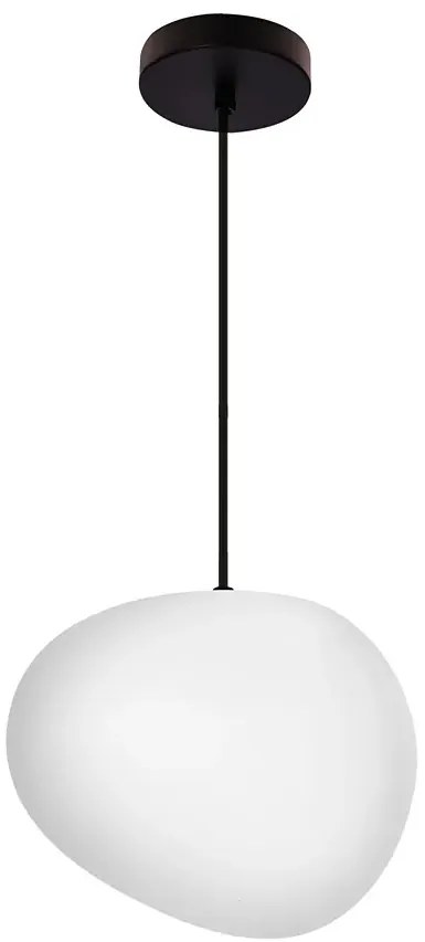 Nowoczesna lampa wisząca z białym kloszem 25 cm - D204 Luxtes 3X