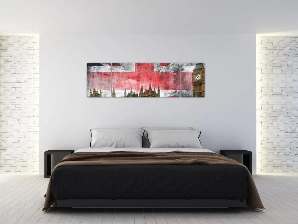 Obraz - Londyn (170x50 cm)
