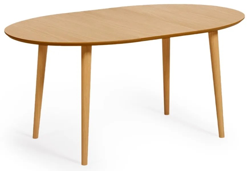 Rozkładany stół w dekorze dębu 90x120 cm Oqui – Kave Home
