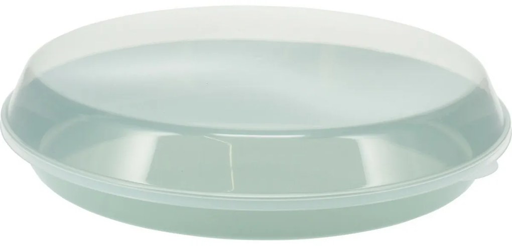 EH Plastikowa miska z pokrywką 35,5 x 8,5 cm,zielona