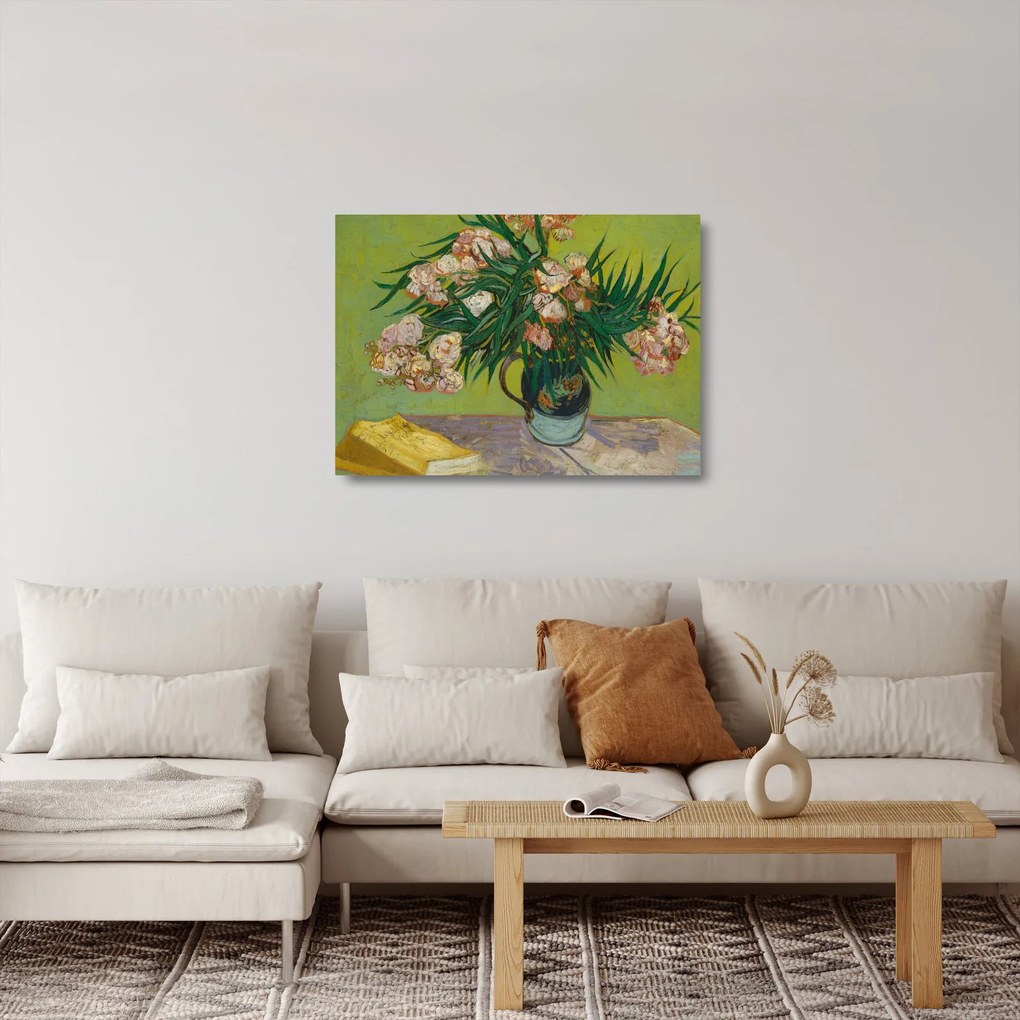 Obraz na szkle - Vincent van Gogh, Oleanders, reprodukcje (70x50 cm)