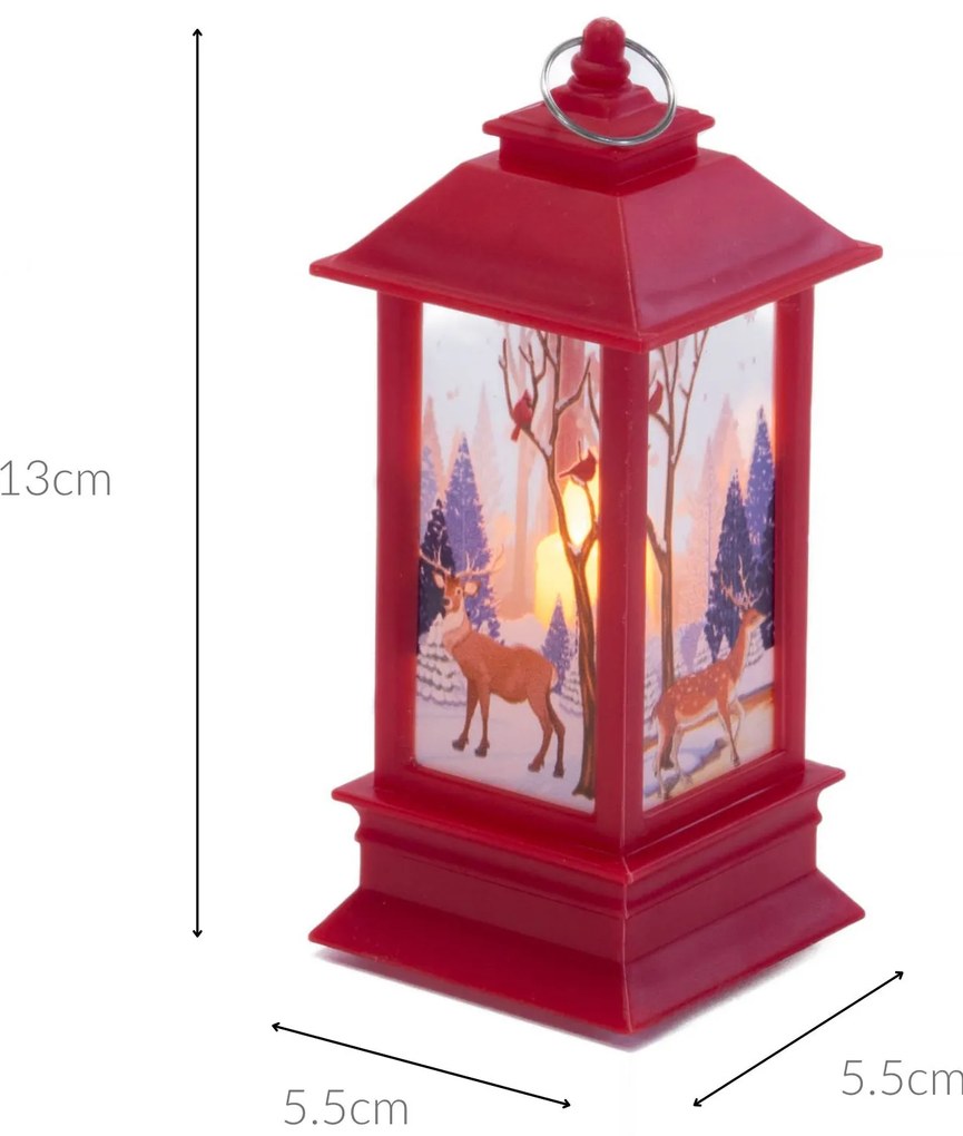 Lampion LED ze świątecznym motywem