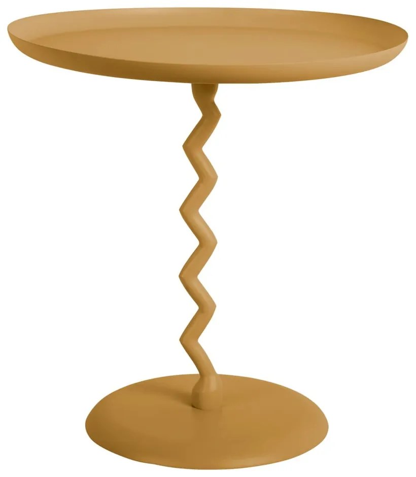 Metalowy okrągły stolik ø 40 cm Zig Zag – Leitmotiv