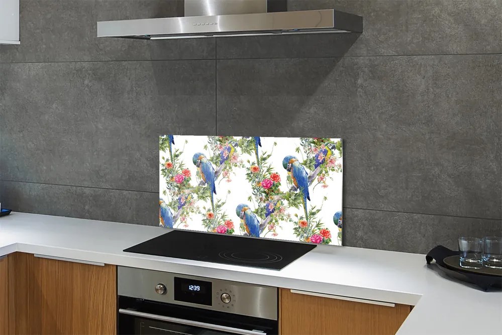 Panel Szklany Wiosenny Śpiew wśród Kwiatów