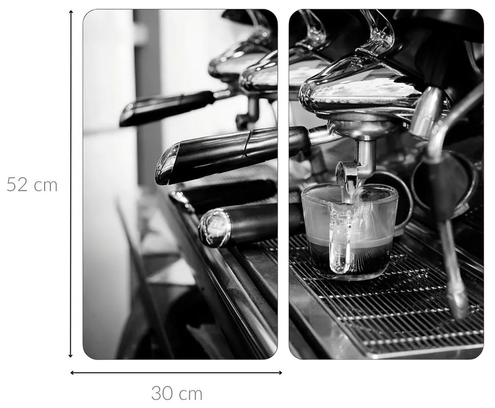 Szklane płyty kuchenne z antypoślizgowymi nóżkami, ESPRESSO