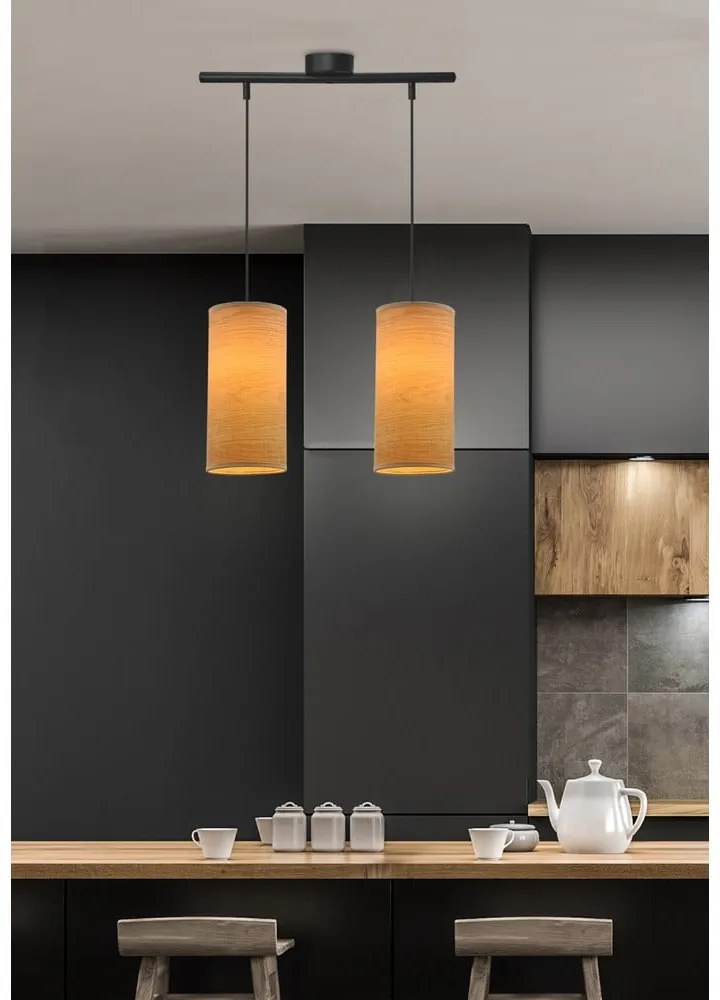 Jasnobrązowa lampa wisząca ø 12 cm Ballo – Candellux Lighting