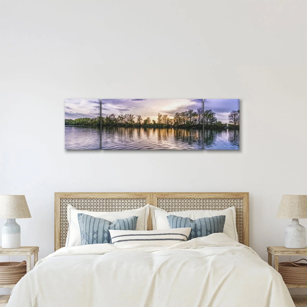 Obraz jeziora (170x50 cm)