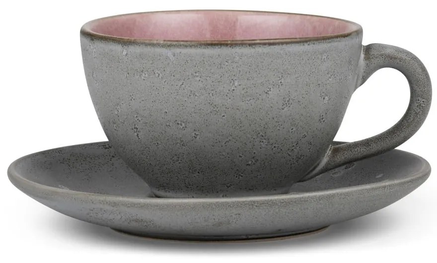 Różowa/szara filiżanka do cappuccino ceramiczna 240 ml Gastro Grey/Light Pink – Bitz