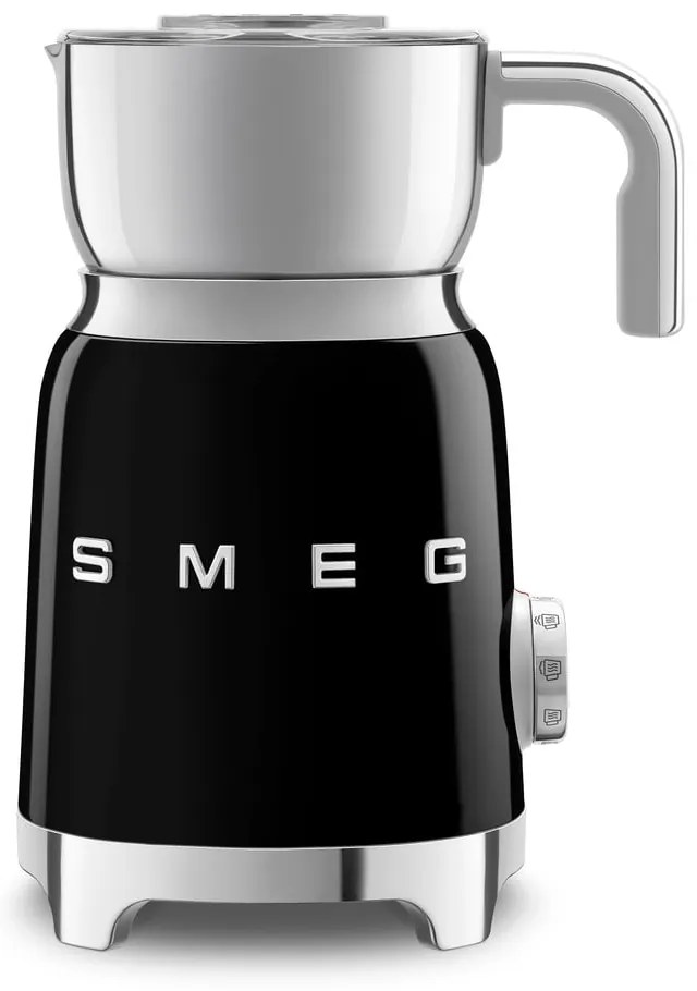 Czarny spieniacz do mleka Retro Style – SMEG