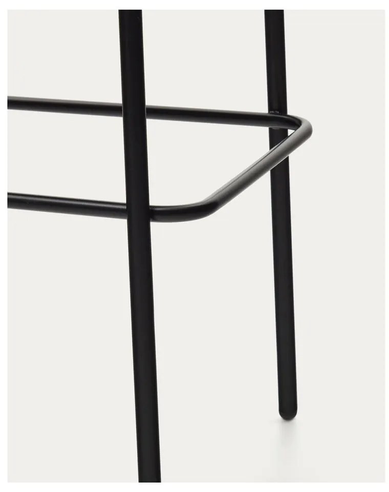 Czarno-szary hoker (wysokość siedziska 77 cm) Eamy – Kave Home
