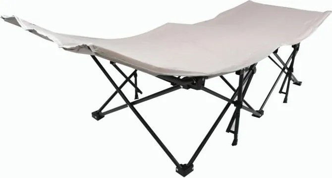 Składany leżak, beżowy, z przenośną torbą