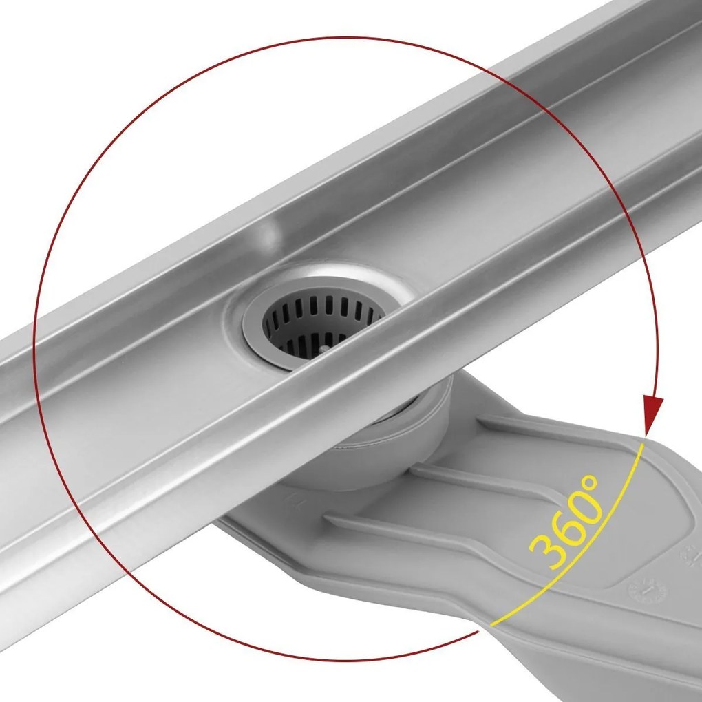 Odpływ Liniowy REA Neox Superflow STAL SZCZOTKOWANA 50