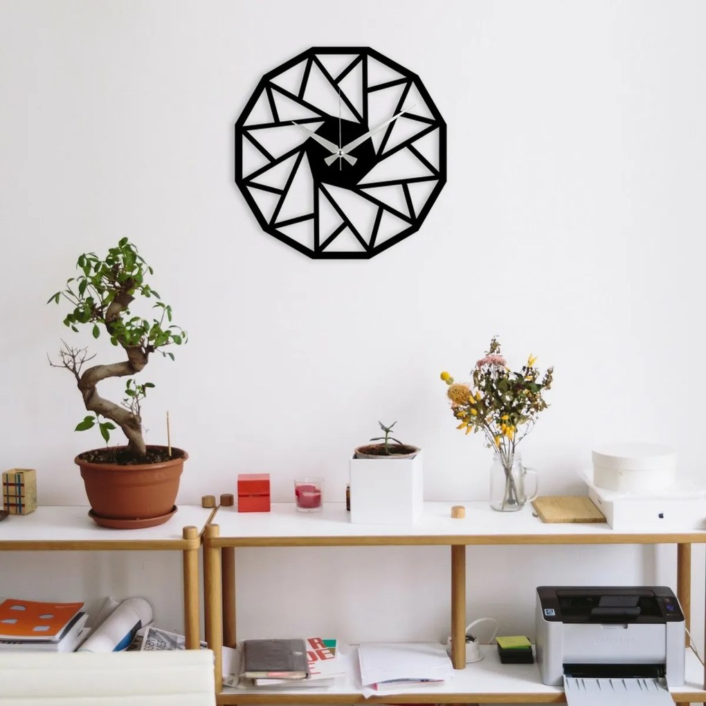 Zegar ścienny Triangle S007 Black, 48 x 48 cm