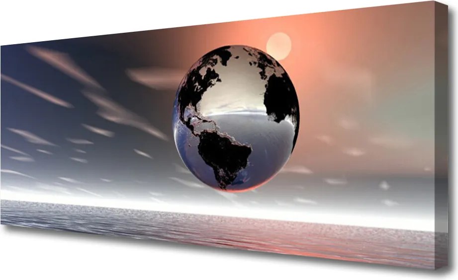 Obraz canvas na ścianę Artystyczna Wizja Planety Ziemia