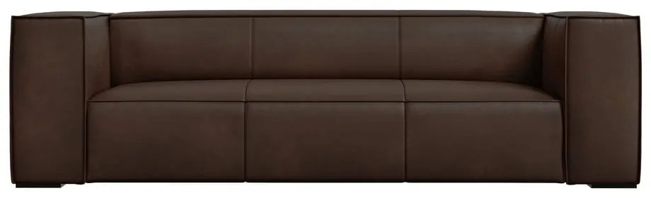 Ciemnobrązowa skórzana sofa 227 cm Madame – Windsor &amp; Co Sofas