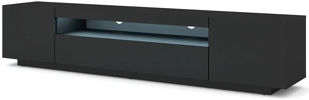 Szafka Rtv Czarny Ścienna Lub Stojąca Mat T8-M12