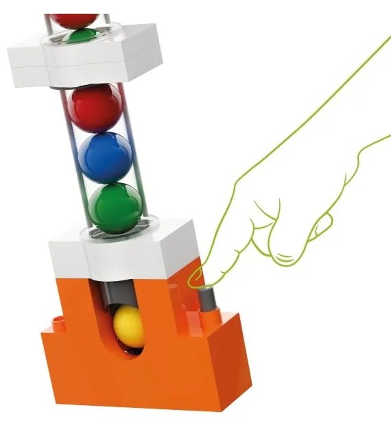 Zestaw dodatkowych elementów do budowy toru kulkowego Hubelino Elevator, 24 szt.